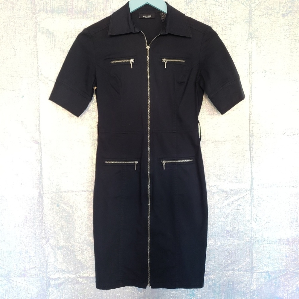 Express Stretch Zip Up Dress